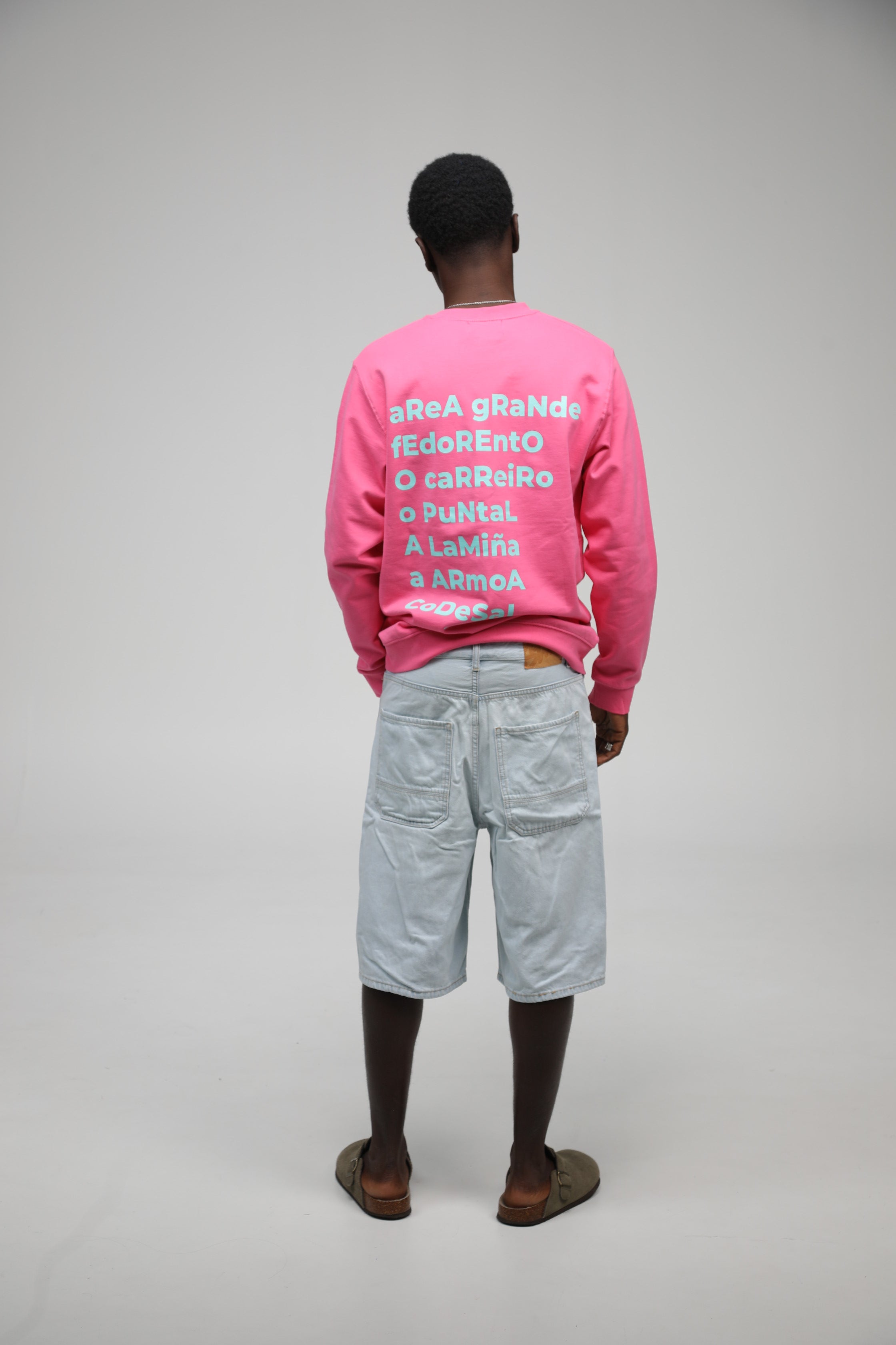 SUDADERA A GUARDA FUCSIA/VERDE AGUA